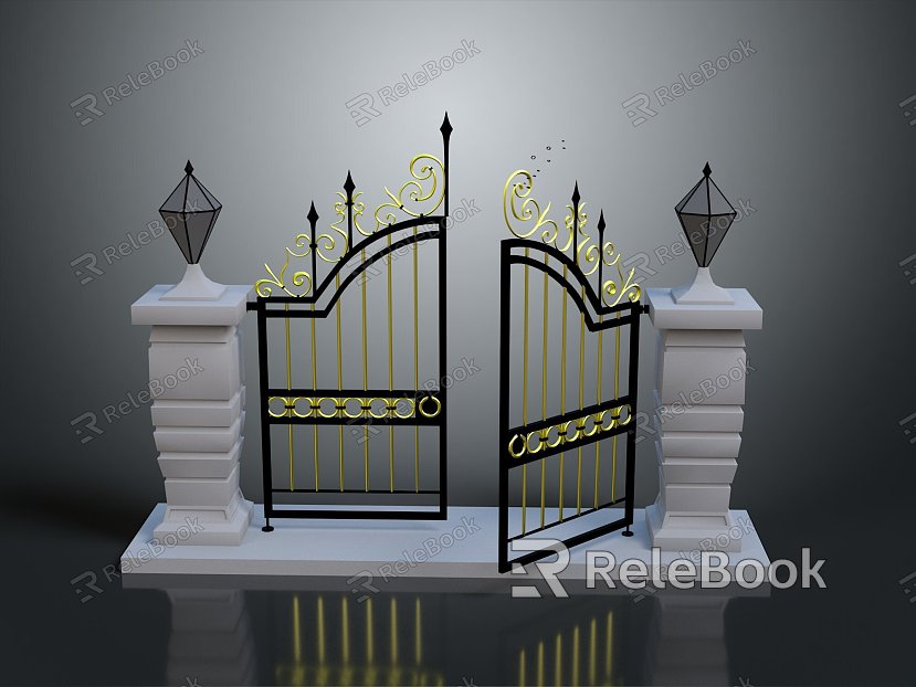 industrial door industrial entrance industrial metal door metal industrial door steel gate big iron gate gate model