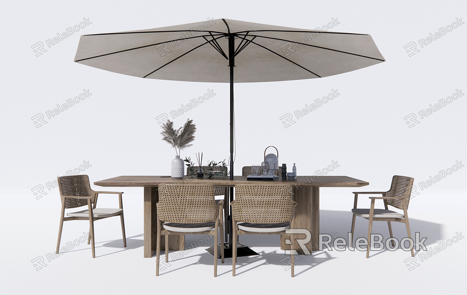 Modern Outdoor Table and Chair Outdoor Leisure Table and Chair model