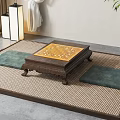 New Chinese Go Table and Chair Go Room 3d model