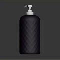 Purple Diamond Pattern Home Daily Necessities Bottle With Silver Pump Dispenser