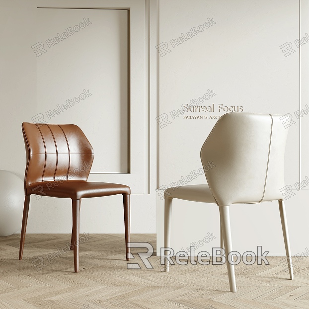 minotti Single Chair Single Chair Chair Leisure Chair Dining Chair Desk Chair model