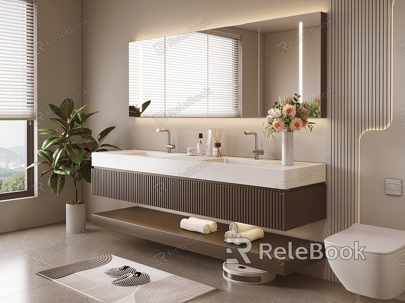 Modern Wash Cabinet Bathroom Cabinet model