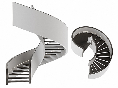 modern revolving staircase arc staircase handrail staircase model