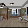 Cozy Pastel Themed Baby Care Room With Complete Nursing Facilities And Comfortable Indoor Rest Space