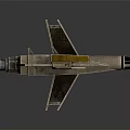 Futuristic Fighter Jet Design With Metallic Body Streamlined Wings Dual Engines And Red Markings