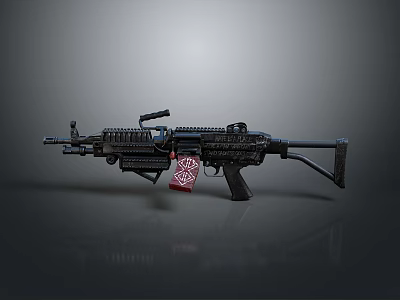 rifle semi-automatic rifle combat rifle battle rifle carbine war rifle attack rifle 3d model