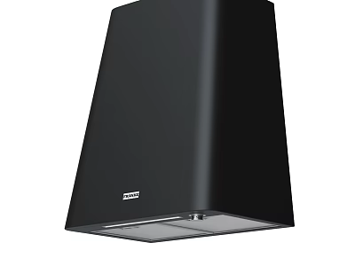 Modern Black Grundig Range Hood Sleek Design Kitchen Ventilation Appliance for Contemporary Home 3d model