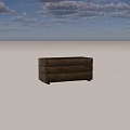 Rustic Wooden Planter With Rectangular Shape Layered Wood Design And Black Liner