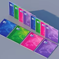 Colorful Notebooks With Geometric Pattern Covers In Various Vibrant Colors