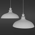 Modern Gray Concrete Pendant Lights With Gold Top And Dome Design