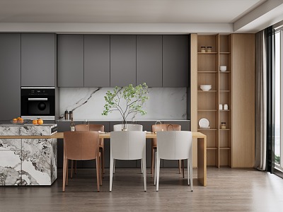 Modern open kitchen model