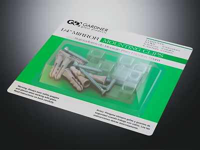 GASONNER Leashing Mounting Clips Hardware Tools With Screws And Fasteners 3d model