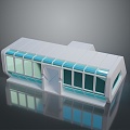 moving rail car subway car train car train car car train light rail subway high-speed rail 3d model