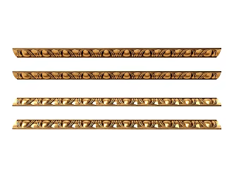 Light Luxury Corner Line Carved 3d model