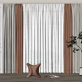 Modern Curtains 3d model