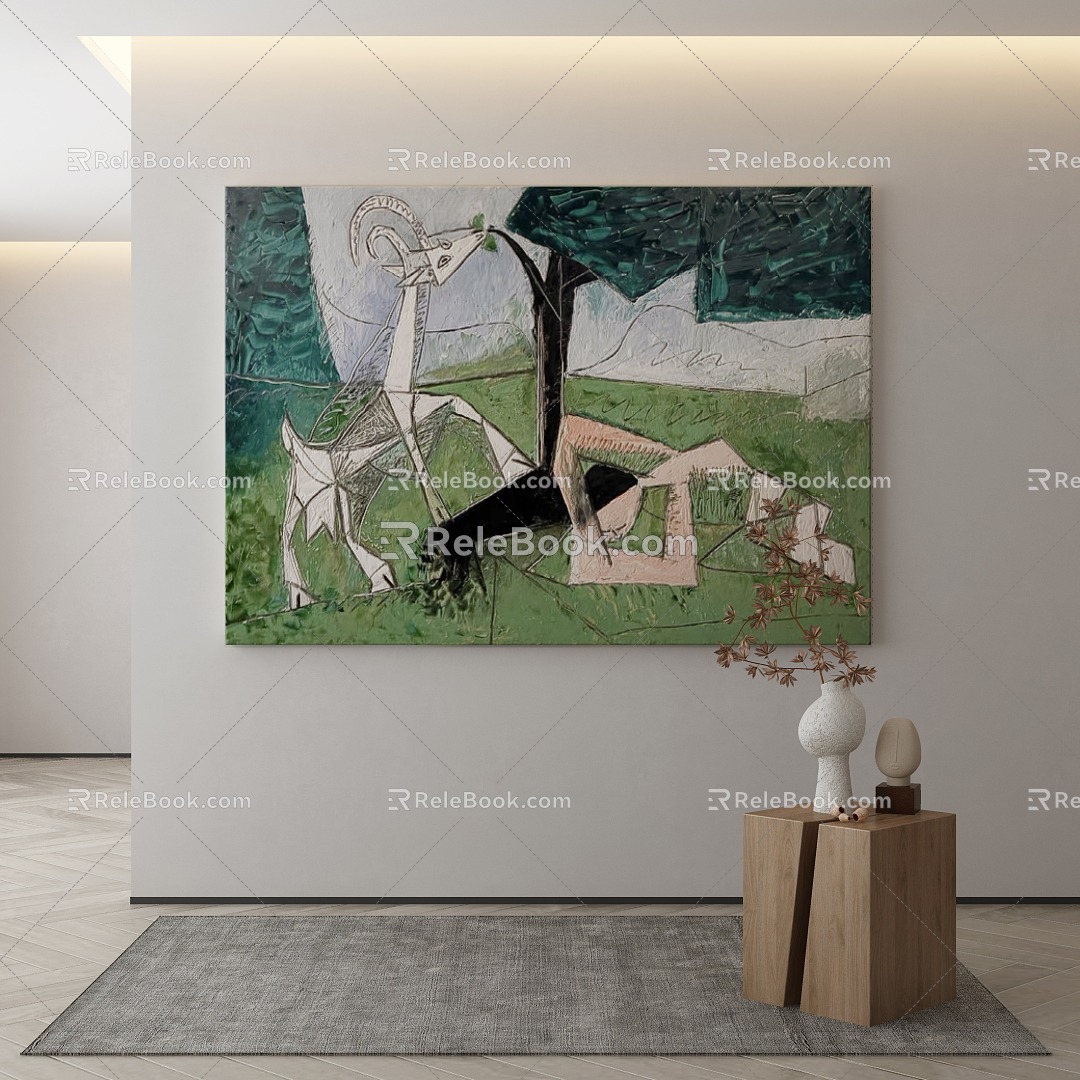 modern decorative painting 3d model