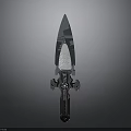 Unique Modern Weapon With Sharp Blade And Decorative Metal Hilt Design