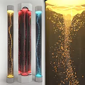 Modern Colorful Decorative Lights With Flowing Design And Bubble Effects For Home Decor