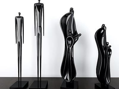 Modern ornaments Artistic figure ornaments 3d model