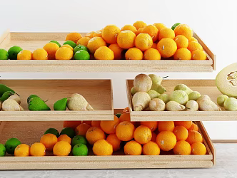 Modern fruit Fresh fruit 3d model