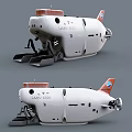 Liaoning 6500 Military Ship Featuring White Body Circular Windows Mechanical Arms And Propellers