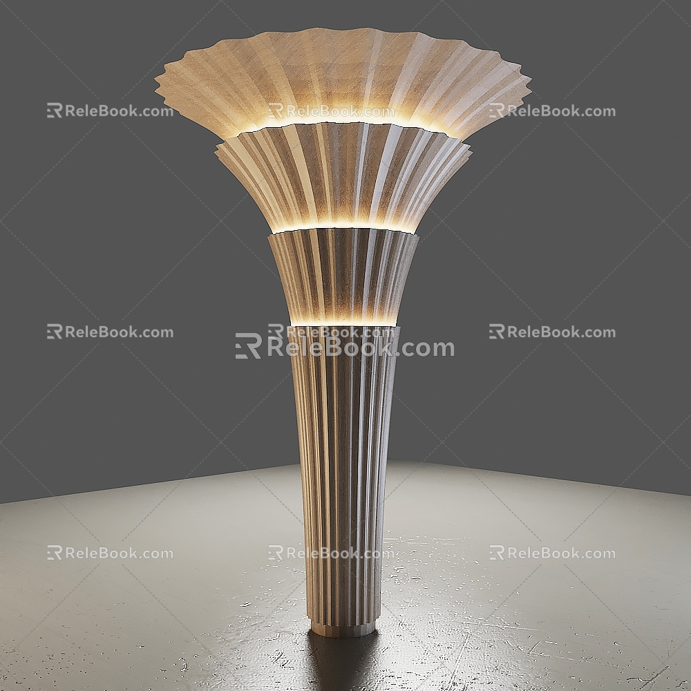 New classical column shape 3d model