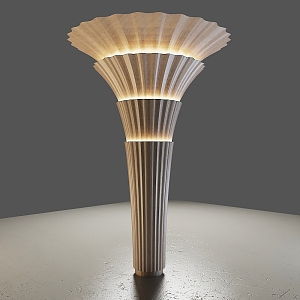 New classical column shape 3d model