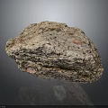Natural Wood Stone Material Showcasing Earthy Brown Tones And Textured Surface