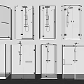 Modern Glass Shower Enclosure Designs With Various Shower Head Styles And Models