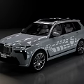 Modern Silver Luxury SUV With Sleek Exterior Design And Alloy Wheels