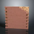 Scenic View Of Red Brick Wall With Rock Wool Insulation In Rural Landscape