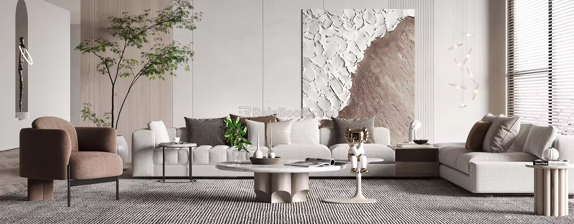 Modern Sofa Coffee Table Combination Sofa Coffee Table 3d model