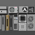 Various Types of Air Conditioners and Fans with Modern Designs for Home Use