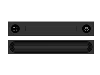 Black Electronic Device With Digital Display Showing Number 26 And Control Buttons 3d model