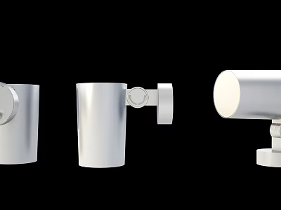 Outdoor Lights Modern Silver Metal Design With Wall Mounted Bracket Styles For Exterior Home Lighting 3d model