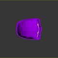 Shiny Pearl Inside Open Purple Shell With Pink Lining On Dark Background