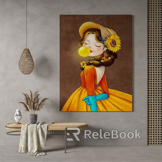 Modern Figure Hanging Painting model