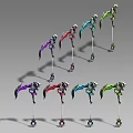 Death Scythe Devil's Blade Broad Sword Magic Weapon Partial Secondary Wind Hand-painted Weapon 3d model