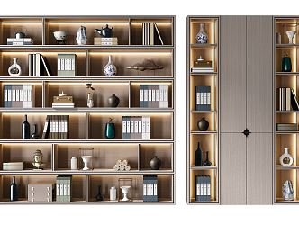 New Chinese Bookcase 3d model