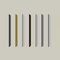 Modern Minimalist Handle Metal Long Handle Invisible Cabinet Door Handle Arc Cabinet Door Handle Light Luxury Cabinet Door Handle Cabinet Door Handle 3d model
