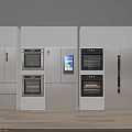 Modern Premium Refrigerator Freezer Built in Design With Oven And Cabinet Integration In Kitchen