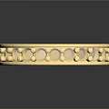 Elegant Gold Ring With Small Diamonds Smooth Shiny Surface And Reflection