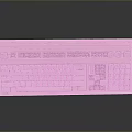 Keyboard Wireless Keyboard Computer Configuration Bluetooth Keyboard Gaming Keyboard Mechanical Keyboard Women's Keyboard 3d model