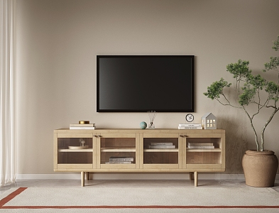 Nordic TV cabinet 3d model