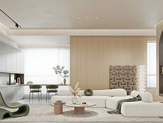 modern living room 3d model