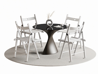 Modern Leisure Tables and Chairs Negotiation Tables and Chairs Dining Tables and Chairs 3d model