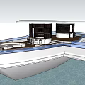 Modern Waterfront Inn Design Featuring Open Platform And Contemporary Roof Structure