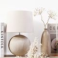 Modern Ornaments Combination Ornaments Decoration Ornaments Combination Plant Books Reed Flower Ceramic Utensils Candle Vase Flower bouquet 3d model