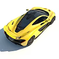 Yellow Sports Car With Sleek Design Black Accents And Aerodynamic Body