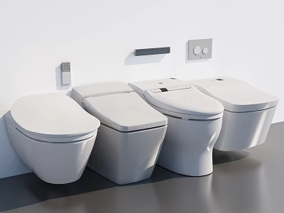 Modern toilet 3d model